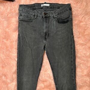 Zara Men's Charcoal Slim Jeans